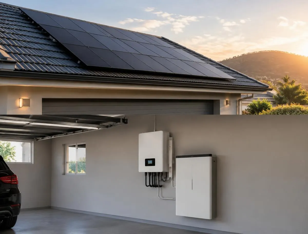 Home solar and battery system